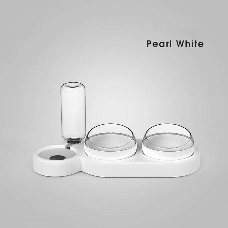 Elevated Pet Feeder & Water Fountain Stand | Dog & Cat Bowl Set