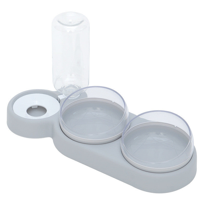 Elevated Pet Feeder & Water Fountain Stand | Dog & Cat Bowl Set