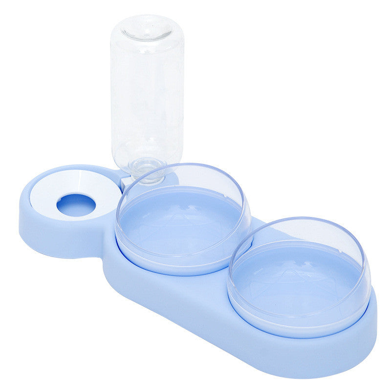 Elevated Pet Feeder & Water Fountain Stand | Dog & Cat Bowl Set