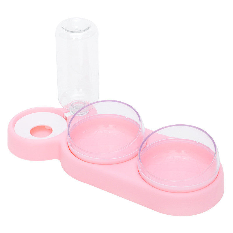 Elevated Pet Feeder & Water Fountain Stand | Dog & Cat Bowl Set