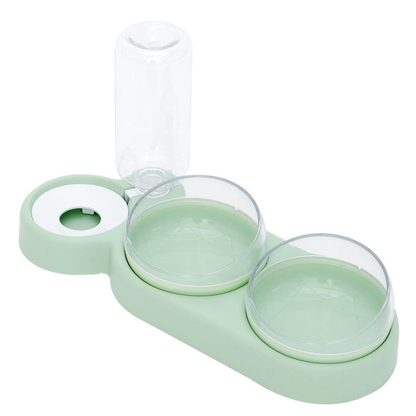 Elevated Pet Feeder & Water Fountain Stand | Dog & Cat Bowl Set